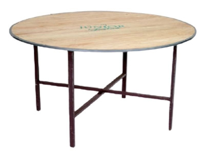 Mesa de 1,10m Tampo Madeira (Diâmetro de 1,20m e 1,40m)